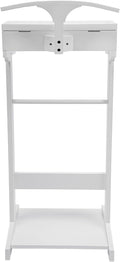 Bitodd Suit Rack, Cape Rack, Floor Standing Coat Rack, Clothes Valet Stand for Men, Modern Minimalist Silhouette Coat Rack for Storing Men'S and Women'S Suits, Pants, Neckties (White)