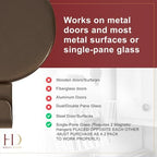 Haute Decor Attract Magnetic Wreath Hanger - 2 Pack (Matte Brown)