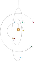 Atom Hanging Mobile Modern Wind Chime Space Science Model Educational Decor for Classroom and Home Hanging Mobile for Adults and Kids