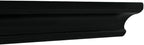 AHDECOR Black Floating Corner Shelves, Elegant Wall-Mounted Corner Shelf for Decorative Display and Storage in Any Room, Set of 2