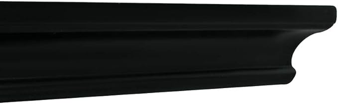 AHDECOR Black Floating Corner Shelves, Elegant Wall-Mounted Corner Shelf for Decorative Display and Storage in Any Room, Set of 2