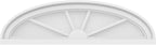 Ekena Millwork 28"W x 8"H x 2"P Elliptical 4 Spoke Architectural Grade PVC Pediment