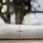 White Faux Rabbit Shaggy Fur Rug 4x6 Area Rugs for Living Room Washable Rugs Teen Room Bedroom Home Décor