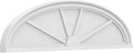 Ekena Millwork 44"W x 12"H x 2"P Elliptical 4 Spoke Architectural Grade PVC Pediment