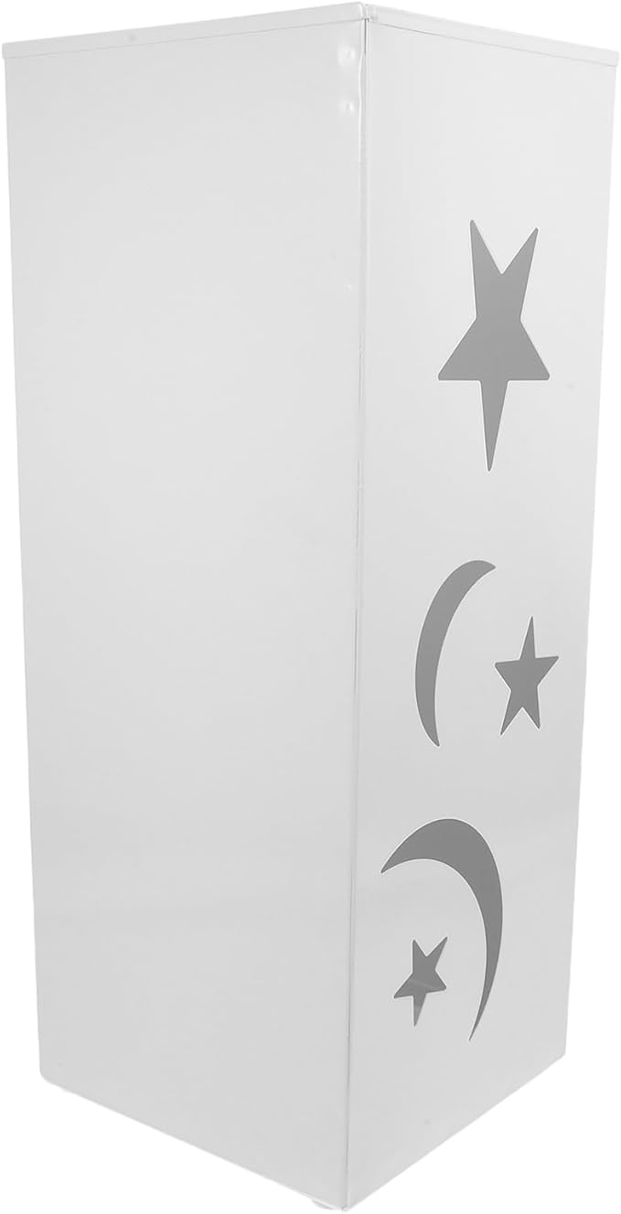 Square Metal Umbrella Stand: Modern Umbrella Storage Rack For Entryway Indoor And Outdoor Use - Elegant Storage Holder Bucket