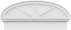 30" W x 14-3/8"H x 2-3/4"P Elliptical 3 Spoke Architectural Grade PVC Combination Pediment