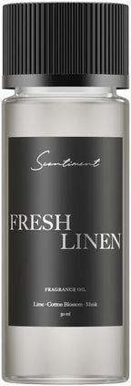 Scentiment Diffuser Oil - Fresh Linen | Aromatherapy Home Fragrance | Luxurious Scent with Notes of Lime, Cotton Blossom, Musk 50ml