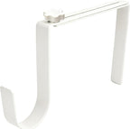 BEISE Wreath Hanger for Headstone, Adjustable 6"- 11", White 1 Pack, Non-Slip Sponge Grip, Fits Thick Upright Gravestone with Flat or Uneven Arched Tops, Easy Outdoor Cemetery Christmas Décor