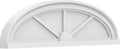 30" W x 8-1/2"H x 2" P Elliptical 3 Spoke Architectural Grade PVC Pediment