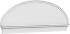 74" W x 25-3/8"H x 2-3/4"P Elliptical Smooth Architectural Grade PVC Combination Pediment