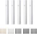 5 Pack Modern Aluminum Waterproof Mezuzah Case, Made in Israel, Fit up to 5" / 12cm Mezuzah Scroll, Easy Peel and Stick (Scroll Not Included)