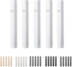 5 Pack Modern Aluminum Waterproof Mezuzah Case, Made in Israel, Fit up to 5" / 12cm Mezuzah Scroll, Easy Peel and Stick (Scroll Not Included)