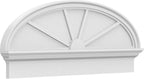 42" W x 17-3/8"H x 2-3/4"P Elliptical 4 Spoke Architectural Grade PVC Combination Pediment