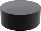 Round Display Pedestal Stand, Event Decor Display Plinth Stands, Bridal Shop Cylinder Plinth Raiser Table, Party Event Decor Circle Pedestal Stand for Boutiques Model Air Conditioner Heightening (Black, 19.7*7.9in)