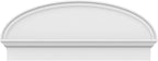 40" W x 16-7/8"H x 2-3/4"P Elliptical Smooth Architectural Grade PVC Combination Pediment