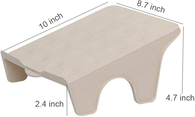4 Pcs Stacking Shoe Organizer for Shelf 10 x 8.7 in – Double Layer Space Saving Shoe Dividers for Shelves – Footwear Riser for Heels Under 4.7", Sneakers & Flats Storage for Small Closets, Dorms, Apts