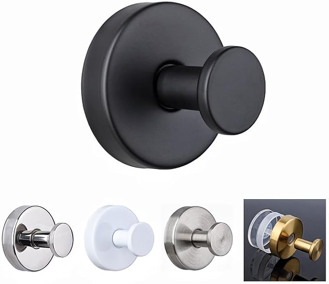 Linwnil Suction Cup Wreath Hanger，Suction Cup Hooks Hanging 10 Lbs，Waterproof Suction Cup Wreath Holder for Windows, Shower, Wreaths，Smooth Doors (2, Black)
