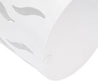 YUYTE Metal Round Umbrella Holder, Shaped Freestanding Umbrella Organizer for Entryway, Home, and Office (White)