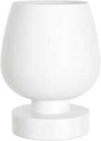 Seealle Touch Table Lamp for Nightstand - Small Bedside Lamp for Bedroom Living Room Night Stands, Desk Lamp with White Glass Shade for Small Spaces, 3 Way Dimmable, LED Bulbs, Gifts