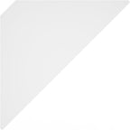 Furinno Rossi Triangle Floating Shelves for Wall, Set of 3 Geometric Corner Shelf, Wall Mounted Shelves for Bathroom, Home Office, Living Room, White