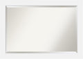 Amanti Art White Wall Mirror 29x41 Corvino White Rectangle Bathroom Mirror for Wall Decor Living Room, Large Modern Wood Frame, Hangs Horizonally and Vertically, Bathroom Decor, Beveled Edge