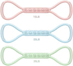 2025 Upgraded Figure 8 Resistance Band for Physical Therapy, Shoulder Back Arm Exercise Bands, 3 Resistance Levels for 15 25 35lb for Kids Adult Elderly