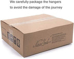 Nature Smile Non Slip PVC Coating Sweater Hangers,Dress Suit Coat Hangers,Shoulder Bump Free Golf T Shirts Clothes Hangers (White Color 20 Pack)