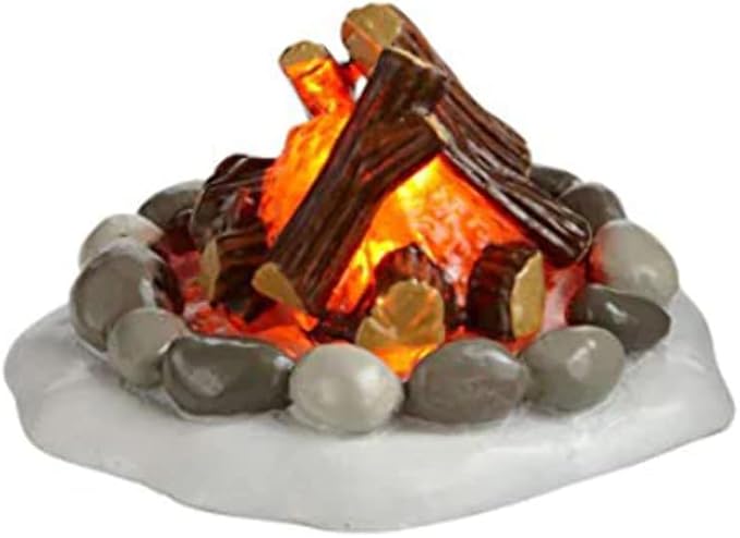 Department 56 Accessories for Villages Lit Fire Pit Accessory Figurine, 1.5 Inch