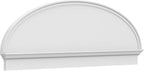 70" W x 24-3/8"H x 2-3/4"P Elliptical Smooth Architectural Grade PVC Combination Pediment