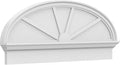 46" W x 18-3/8"H x 2-3/4"P Elliptical 4 Spoke Architectural Grade PVC Combination Pediment