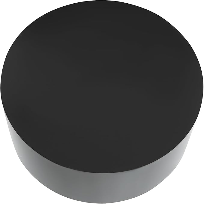 Round Display Pedestal Stand, Event Decor Display Plinth Stands, Bridal Shop Cylinder Plinth Raiser Table, Party Event Decor Circle Pedestal Stand for Boutiques Model Air Conditioner Heightening (Black, 19.7*7.9in)