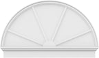 50"W x 31-3/4"H x 2-3/4"P Half Round 4 Spoke Architectural Grade PVC Combination Pediment
