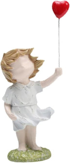 Banksy Street Graffiti Art Statue,Love Balloon Girl Room Decor,Resin Ornaments,Living Room Dining Desk Decorations,Bookshelf Decorative Objects(Color)