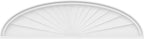 52" W x 14" H x 2" P Elliptical Sunburst Architectural Grade PVC Pediment
