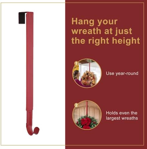 Haute Decor Adjustable Length Wreath Hanger - 20 Lb. Capacity