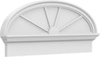 36" W x 15-7/8"H x 2-3/4"P Elliptical 4 Spoke Architectural Grade PVC Combination Pediment