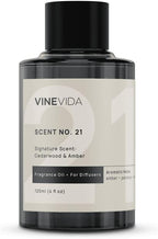 VINEVIDA [4 Fl Oz] Cedarwood & Amber Fragrance Oil for Cold Air Diffusers, Fall Essential Oils for Diffuser Oil Refill & Air Freshener Room Spray