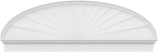 68" W x 23-7/8"H x 2-3/4"P Elliptical Sunburst Architectural Grade PVC Combination Pediment