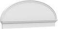 60" W x 21-7/8"H x 2-3/4"P Elliptical Smooth Architectural Grade PVC Combination Pediment