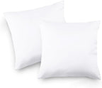 Covers & All Throw Pillow Inserts Only Pack of 2, Durable Soft Square 24 x 24 Inches 65 GSM Non-Woven Fabric with 15D Silicon Fiber Filling, Universal uses for Home Decor Office Indoor Outdoor
