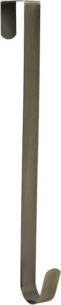 Sattiyrch 15" Wreath Hanger, Steel Over The Door Single Hook for Sign, Bronze