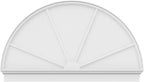 66"W x 39-3/4"H x 2-3/4"P Half Round 4 Spoke Architectural Grade PVC Combination Pediment