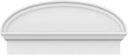 30" W x 14-3/8"H x 2-3/4"P Elliptical Smooth Architectural Grade PVC Combination Pediment