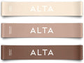 ALTA Mini Loop Bands for Exercise - Premium Durable Latex - Small Resistance Bands for Women, Booty Bands for Working Out, Leg Stretch Loops for Physical Therapy, Pilates Exercise Mini Bands Set