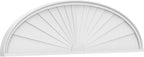 68" W x 18" H x 2" P Elliptical Sunburst Architectural Grade PVC Pediment