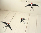 3 Swallow Hanging Mobile - 20 Inches - Premium-Grade Cardstock - Handmade in Denmark by Flensted