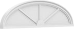 46" W x 12-1/2"H x 2" P Elliptical 3 Spoke Architectural Grade PVC Pediment