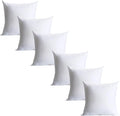 20 x 20 inches Pillow Inserts, Set of 6 Hypoallergenic Brushed Microfiber Liner Down Alternative Filled Square Cushion Throw Pillow
