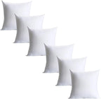 20 x 20 inches Pillow Inserts, Set of 6 Hypoallergenic Brushed Microfiber Liner Down Alternative Filled Square Cushion Throw Pillow