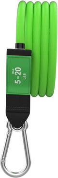 Bodylastics Stackable Resistance Band - Single Resistance Tube Exercise Band - Patented Snap Reduction Tech Workout Bands - Heavy Duty Fitness Bands - Malaysian Latex, Nickel-Coated Iron Clips